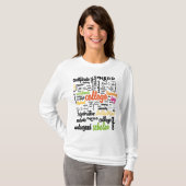 College Education Word Cloud patterns Tシャツ (正面フル)