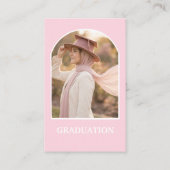 College fund graduation enclosure card 名刺 (裏面)