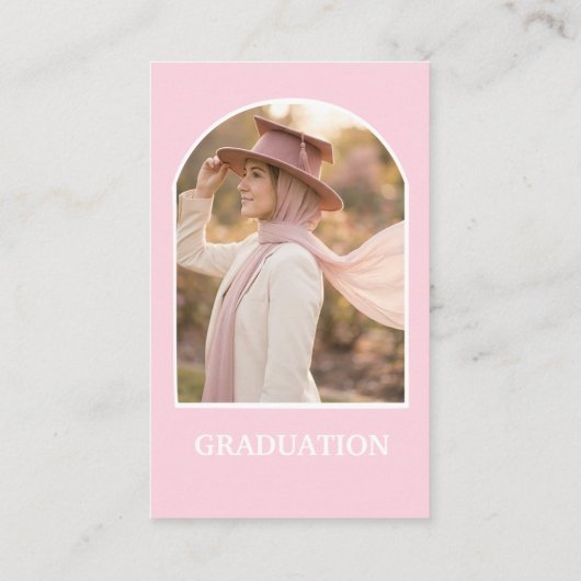 College fund graduation enclosure card 名刺 (裏面)