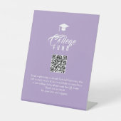 College Fund Modern Minimal Typography QR Code 台座サイン (正面)