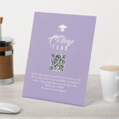 College Fund Modern Minimal Typography QR Code 台座サイン (インサイチュ)