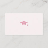 College Fund Qr Code Pink Bow Graduation エンクロージャーカード (裏面)