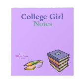 College Girlメモ帳 ノートパッド (正面)