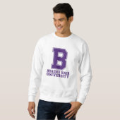 College Letter Braids Custom Graphic Sweatshirt スウェットシャツ (正面フル)