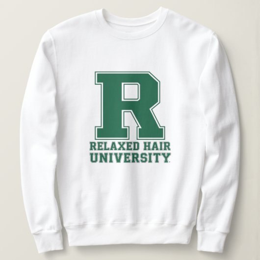 College Letter Relaxed Hair Love Graphic Pullover スウェットシャツ (デザイン正面)