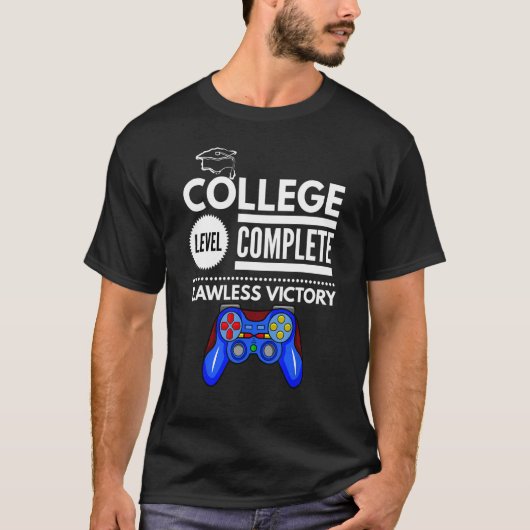 College Level Complete Flawless Victory Funny Grad Tシャツ (正面)