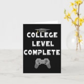 College Level Complete Gamer Graduation Gifts Shir カード (黄色い花)