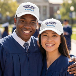 College Name Graduate 2026 Hashtag 刺繍入りキャップ