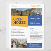College Open House Flyer Template (正面)