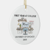 College Ornament, Freshman Year Christmas, New  セラミックオーナメント (右)