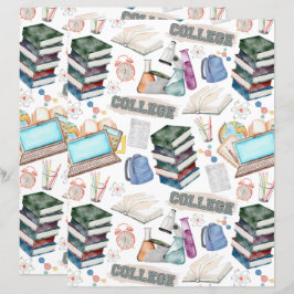 College Scrapbook Paper
