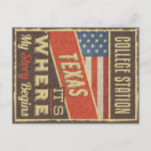 College Station Texas ポストカード (正面)