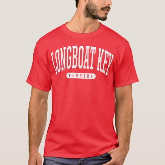College Style ロングボートキー フロリダ娘 Tシャツ (正面)