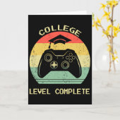 College University Graduation Level Complete Video カード (黄色い花)