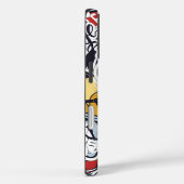 College Vibes Cartoon Collage – Fun & Trendy  Case-Mate iPhoneケース (裏面 / 右)