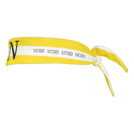 Collegiateパーソナライズされたプライドブラック、ホワイト&金ゴールド タイヘッドバンド