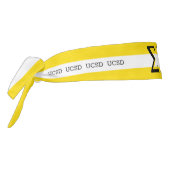 Collegiateパーソナライズされたプライドブラック、ホワイト&金ゴールド タイヘッドバンド (回転270)