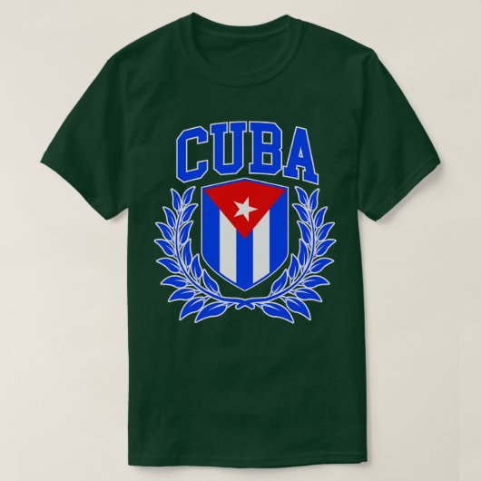 Collegiate Cuban Coat of Arms Tシャツ (デザイン正面)