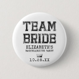 Collegiate Team Bride Bachelorette Party 缶バッジ
