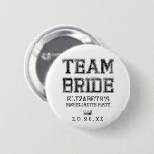 Collegiate Team Bride Bachelorette Party 缶バッジ (正面&裏面)