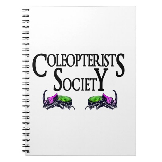 Colleopterists SocietyロゴII ノートブック (正面)