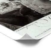 Colley Cibber 1758、エドワード・フィッシャー刻印 ポスター (角)