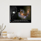 Colliding Galaxies Hubble Telescope ポスター (キッチン)
