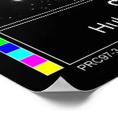 Colliding Galaxies Hubble Telescope ポスター (角)