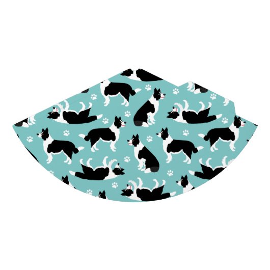 Collie縁どとPaw Print パーティーハット (正面)