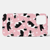 Collie縁ど and Paw Print Case-Mate iPhoneケース iPhone 12 Proケース (裏面 (横))