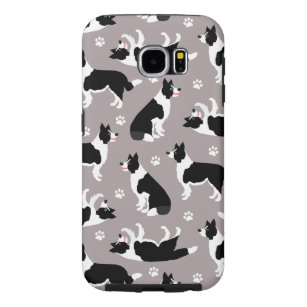 Collie縁ど and Paw Print Case-Mate iPhoneケース Samsung Galaxy S6 ケース