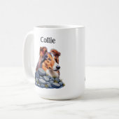 COLLIE - コリーが大好き コーヒーマグカップ (正面左)