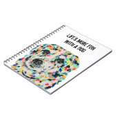 Collie 縁ど Mix Dog Notebook 6.5インチx 8.75インチ ノートブック (左側)