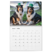 Collie Calendar カレンダー (3月 2026)