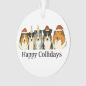 Collie Christmas Ornament  オーナメント (正面)