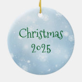 Collie Christmas Ornament セラミックオーナメント (裏面)