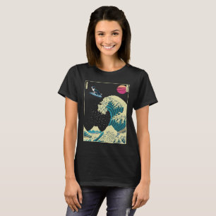 Collie Dog縁どサーフィンon a Kanagawa Wave Japan Tシャツ