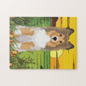 Collie Dog ジグソーパズル (横)