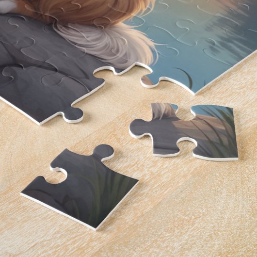 Collie dog ジグソーパズル (側面)