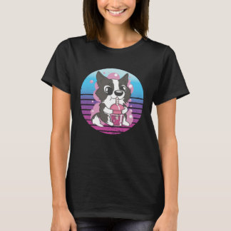 Collie Dog Bubble Tea Tシャツ