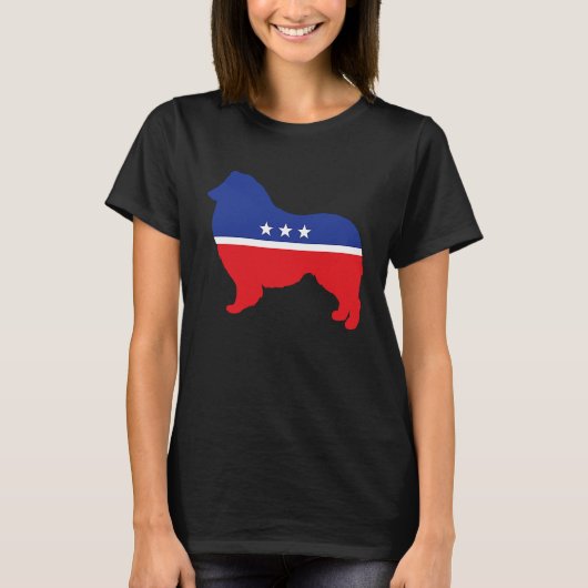 Collie Dog  Political Symbol Election Mascot Tシャツ (正面)