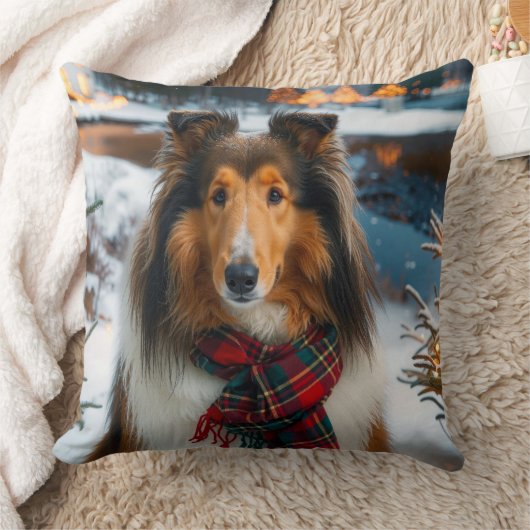 Collie Holiday クッション (ブランケット)