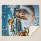 Collie Holiday  シェルパブランケット (正面(横))