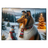 Collie Holiday  ラージペーパーバッグ (裏面)