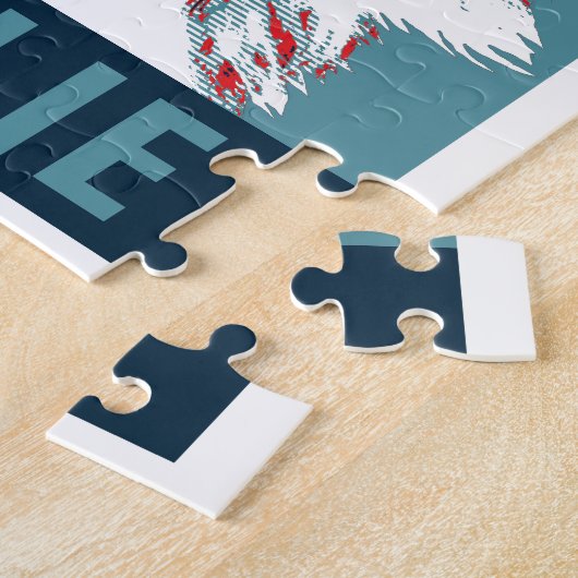 Collie Hope Parody Poster ジグソーパズル (側面)