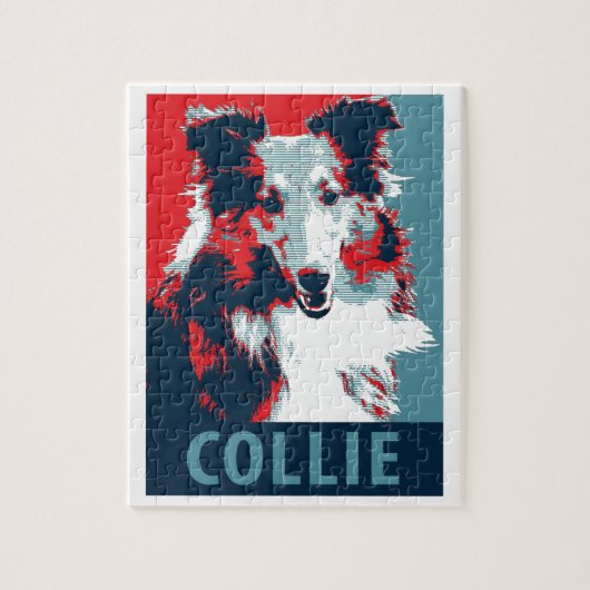 Collie Hope Parody Poster ジグソーパズル (縦)