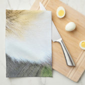 Collie in Mountains (Rough) 絵画's - Dog Art キッチンタオル (四つ折り)