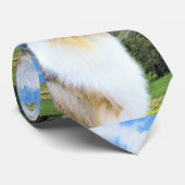 Collie in Mountains (Rough) 絵画's - Dog Art ネクタイ (ロール)