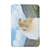 Collie in Mountains (Rough) 絵画's - Dog Art バスマット (正面縦)