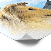 Collie in Mountains (Rough) 絵画's - Dog Art ポスター (角)